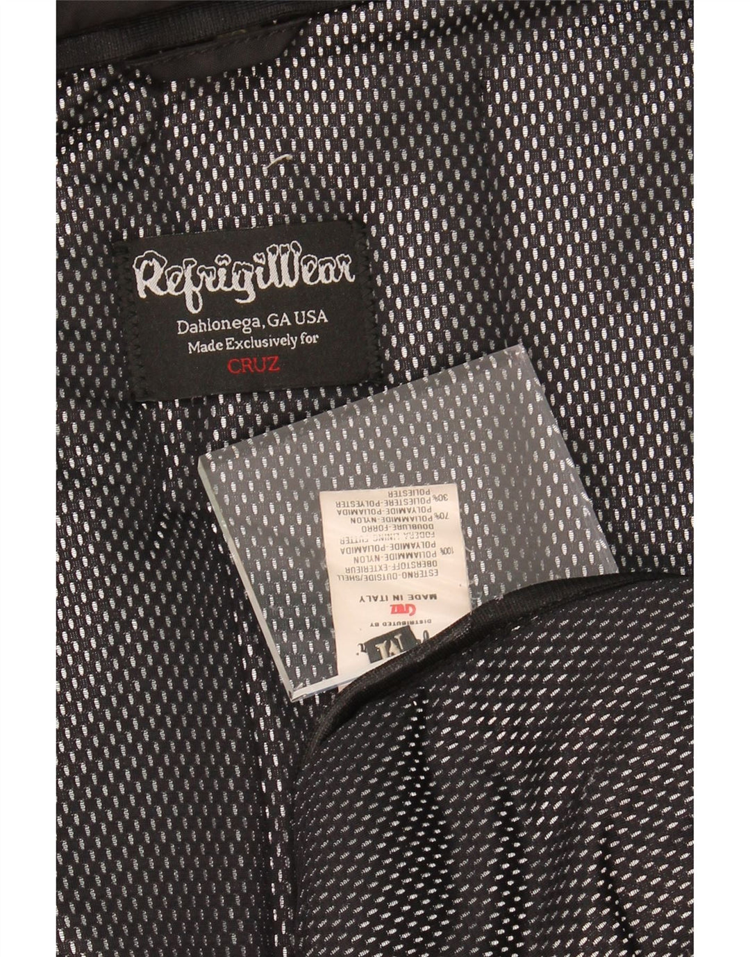 REFRIGIWEAR Womens Hooded Padded Coat UK 14 Medium Black Polyamide