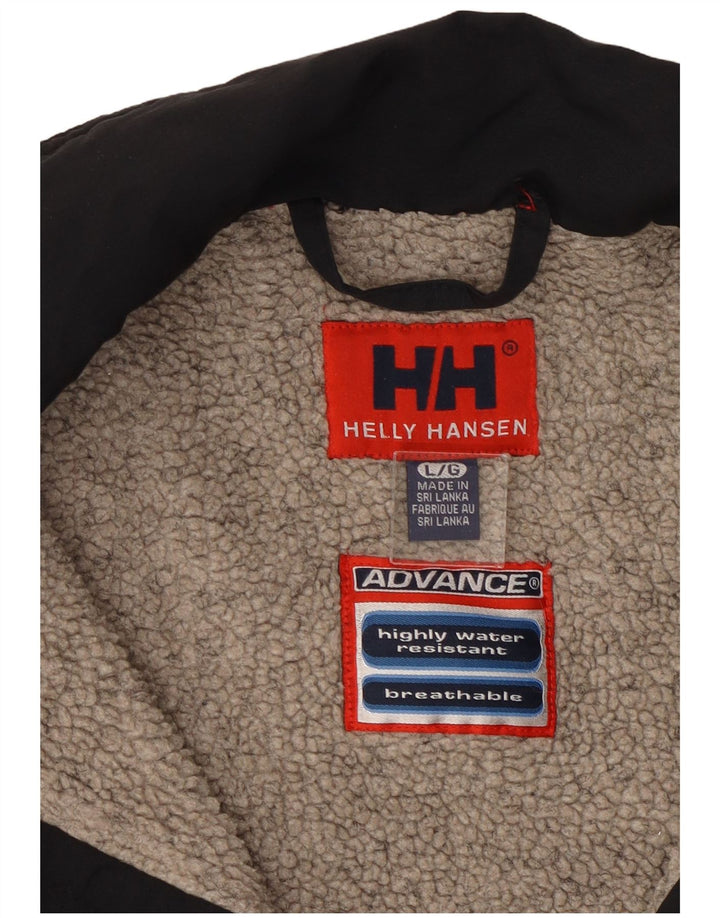 HELLY HANSEN Herre Windbreaker Jacket UK 40 Large Black Colourblock Nylon