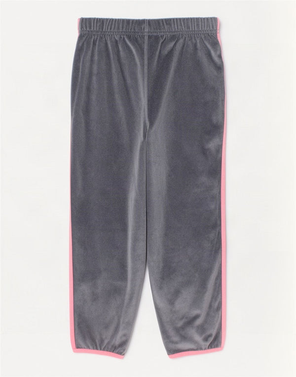 Adidas Pantalon de survêtement en velours fille 5-6 ans Gris