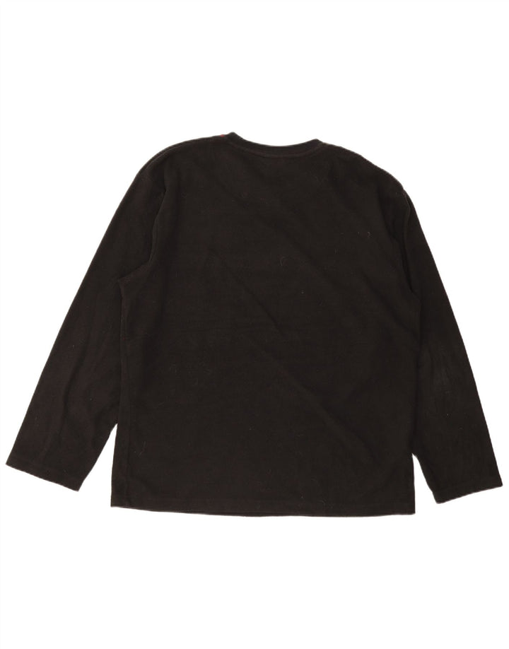 IZOD Herren-Fleecepullover, groß, schwarzes Polyester