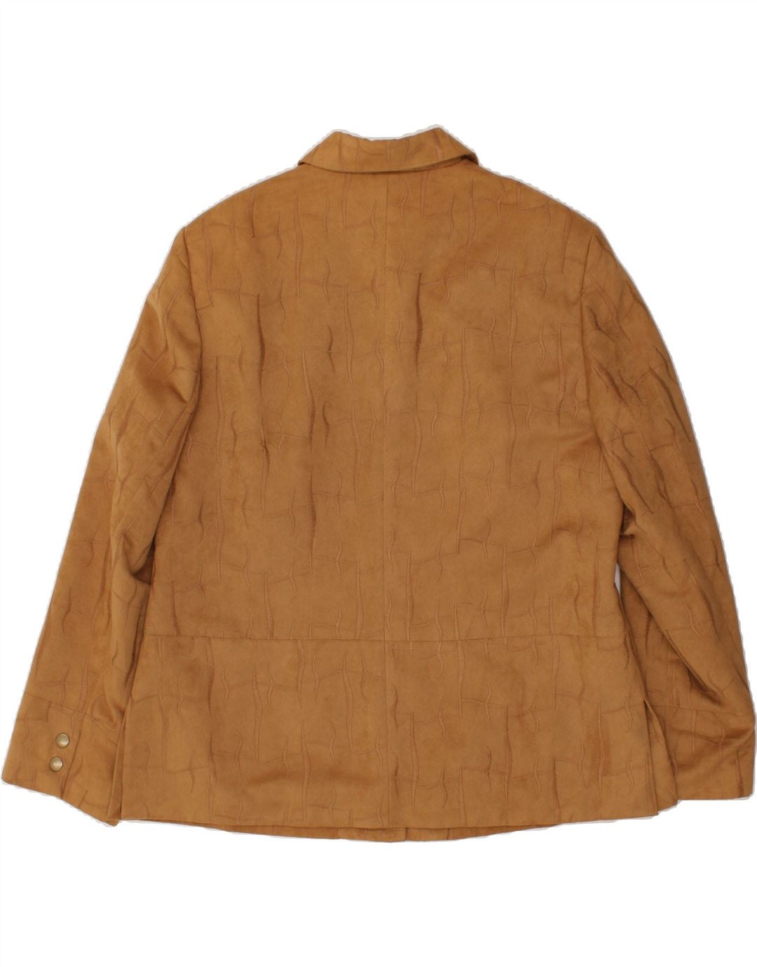 VINTAGE Womens 5 Button Blazer Jacket IT 46 Large Brown Polyester Vintage Vintage and Second-Hand Vintage from Messina Hembry 