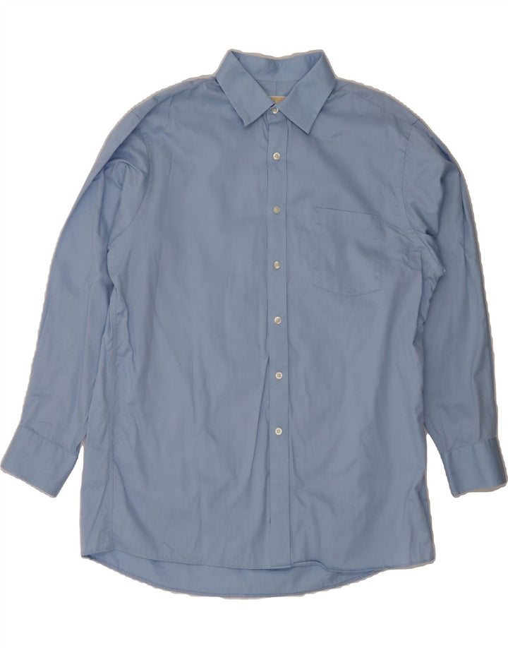 MICHAEL KORS Mens Shirt Size 16 1/2 Large Blue Cotton Vintage Michael Kors and Second-Hand Michael Kors from Messina Hembry 