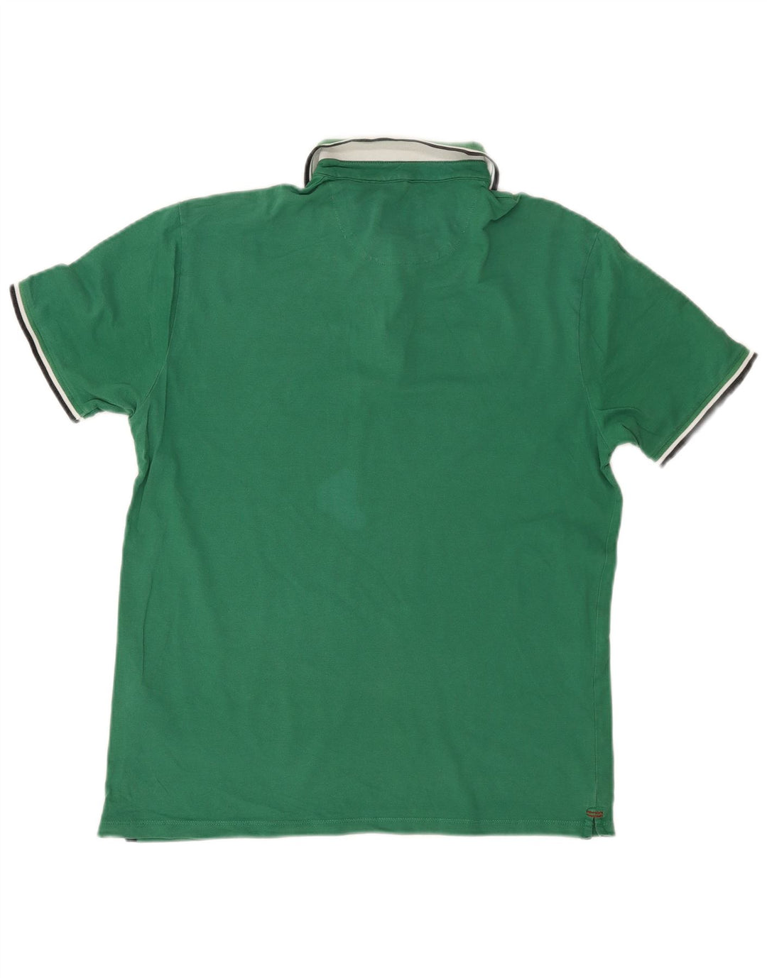 WOOLRICH Mens Polo Shirt Large Green Cotton