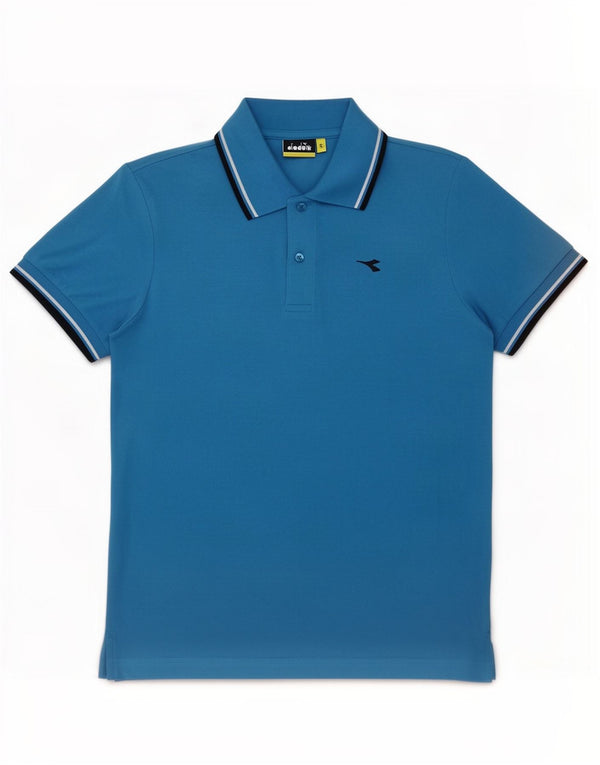 Polo Diadora Uomo Small Blu Cotone