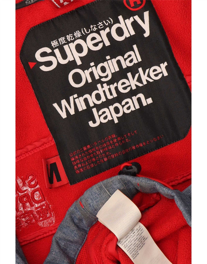 Superdry Mens Windtrekker Graphic Windbreaker Jacket UK 38 Medium Blue
