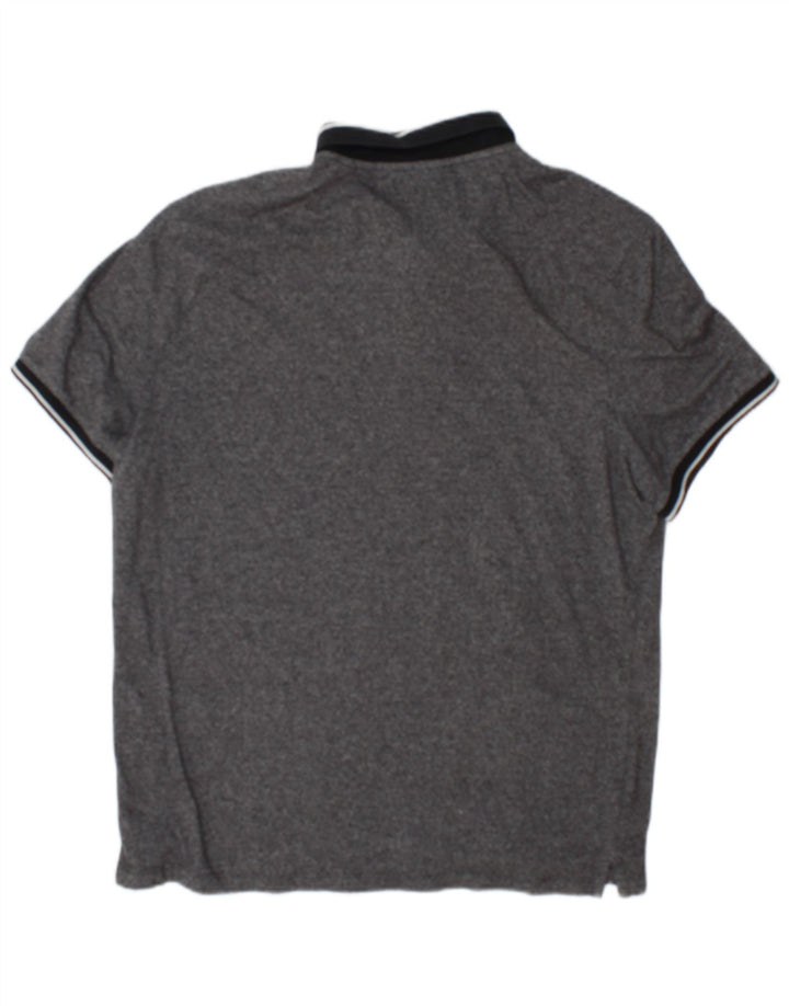 Michael Kors Mens Polo Shirt Large Grey Flecked