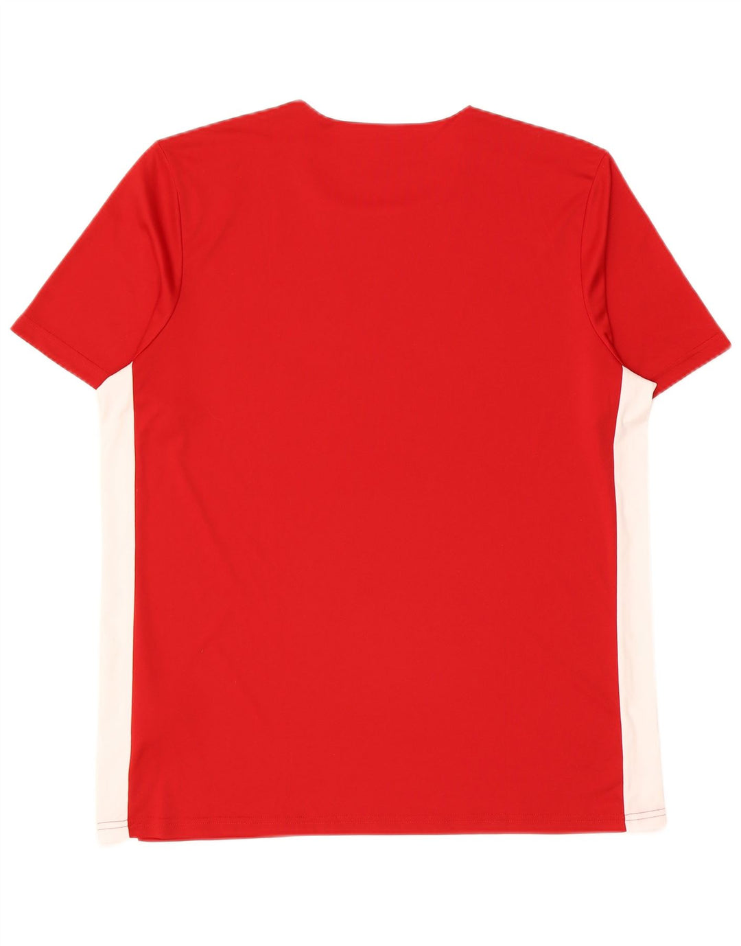 Adidas Mens Climalite T-Shirt Top XL Red Colourblock Polyester
