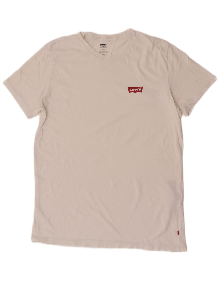 Levi's Mens T-Shirt Top Large White Cotton