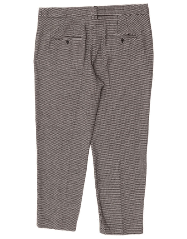 Pantaloni corti da donna Marks & Spencer UK 14 Large W34 L26 Nero geometrico