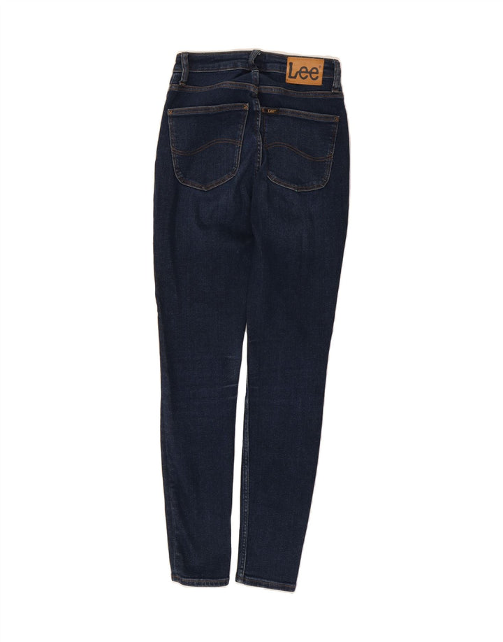 LEE Womens Skinny Jeans W26 L29 Navy Blue Vintage Lee and Second-Hand Lee from Messina Hembry 