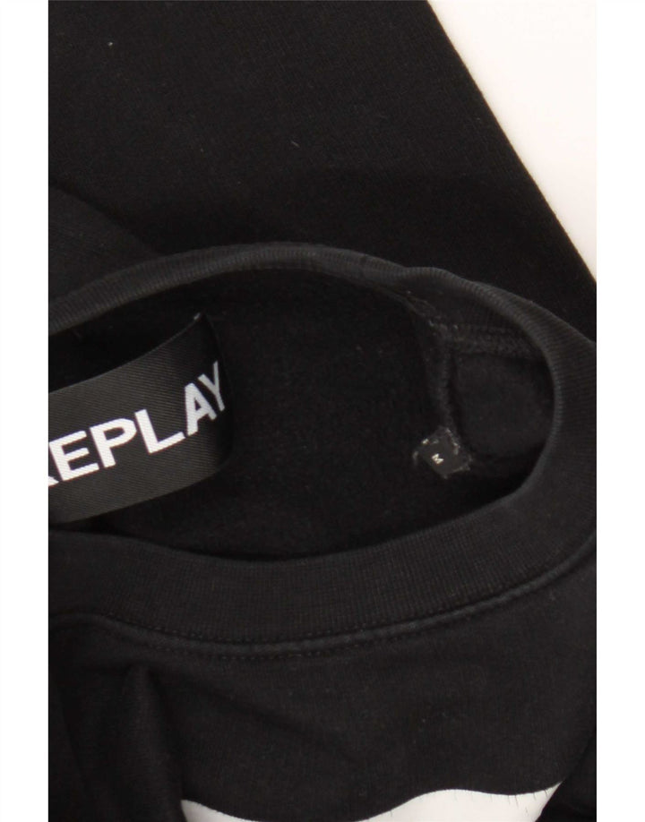 Replay Sweat-Shirt Graphique Homme Noir Moyen