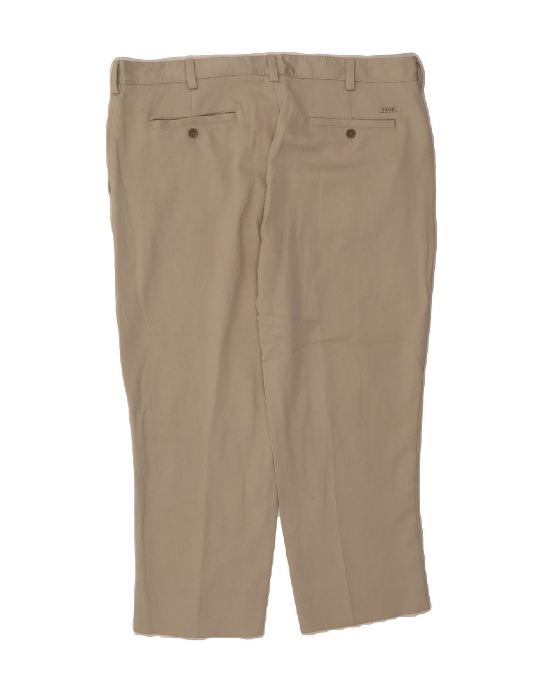IZOD Mens Straight Chino Trousers W40 L30  Beige Polyester Vintage Izod and Second-Hand Izod from Messina Hembry 