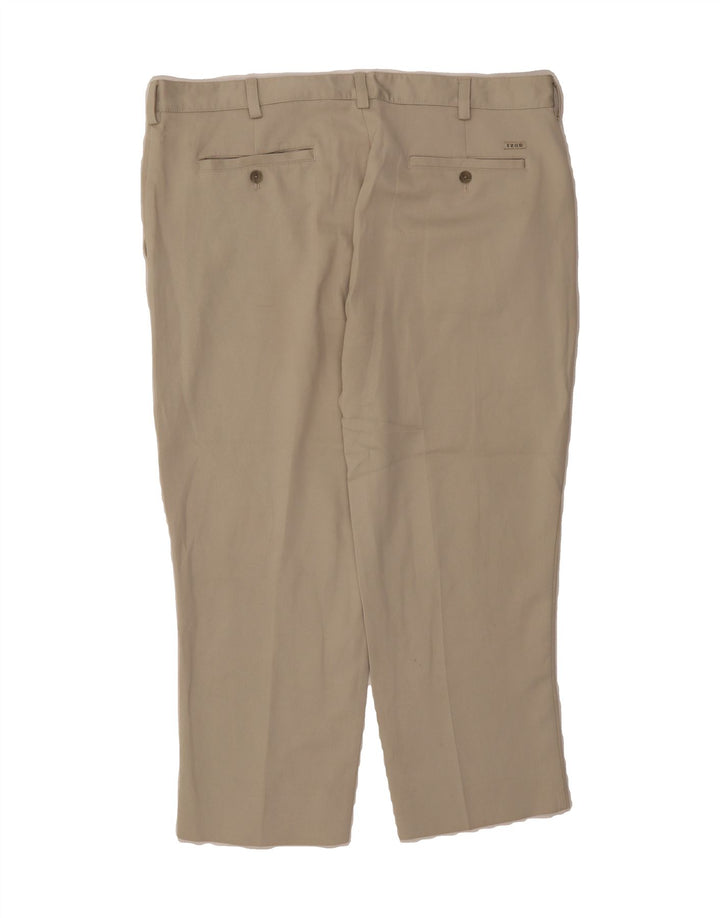 IZOD Mens Straight Chino Trousers W40 L30  Beige Polyester Vintage Izod and Second-Hand Izod from Messina Hembry 