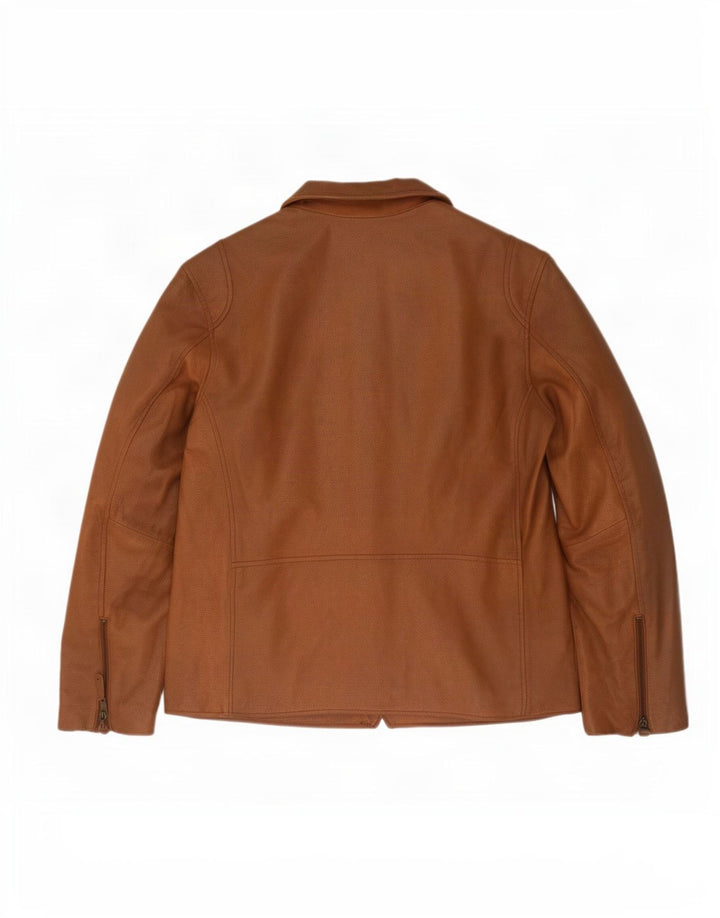TCM Mænd Læder Biker Jacket UK 38 Medium Brun
