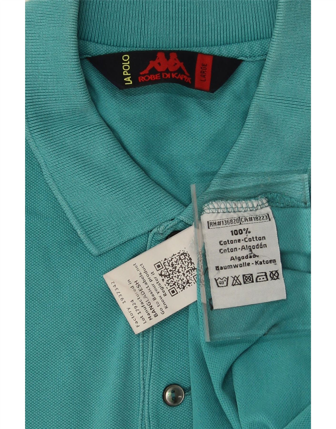 KAPPA Mens Polo Shirt Large Blue Cotton Vintage Kappa and Second-Hand Kappa from Messina Hembry 