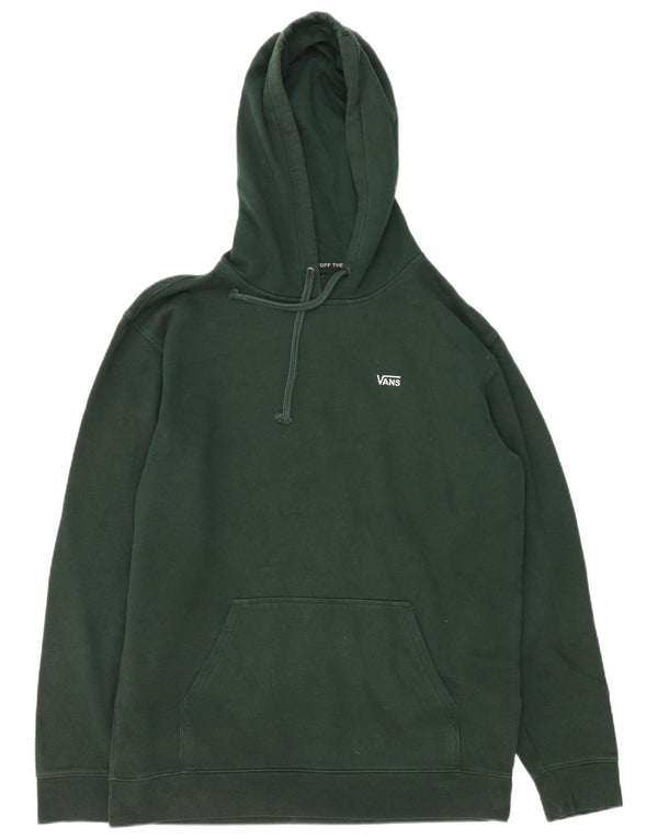 Vans Mens Hoodie Jumper Large Green Cotton