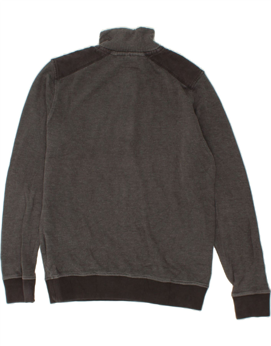 NAVIGARE Mens Zip Neck Sweatshirt Jumper Medium Grey Cotton Vintage Navigare and Second-Hand Navigare from Messina Hembry 