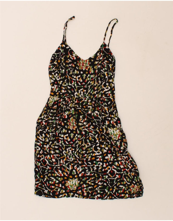 MOSSIMO Womens Abstract Pattern Sundress UK 2 2XS Multicoloured Cotton Vintage Mossimo and Second-Hand Mossimo from Messina Hembry 