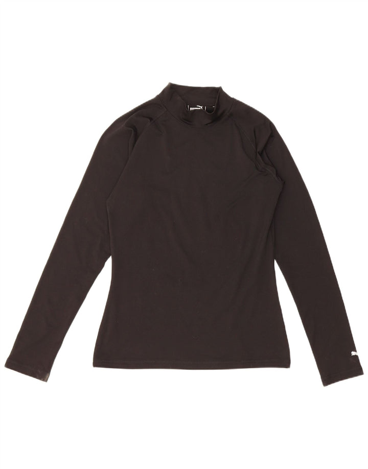 Puma Dame Top Langærmet UK 10 Lille Sort
