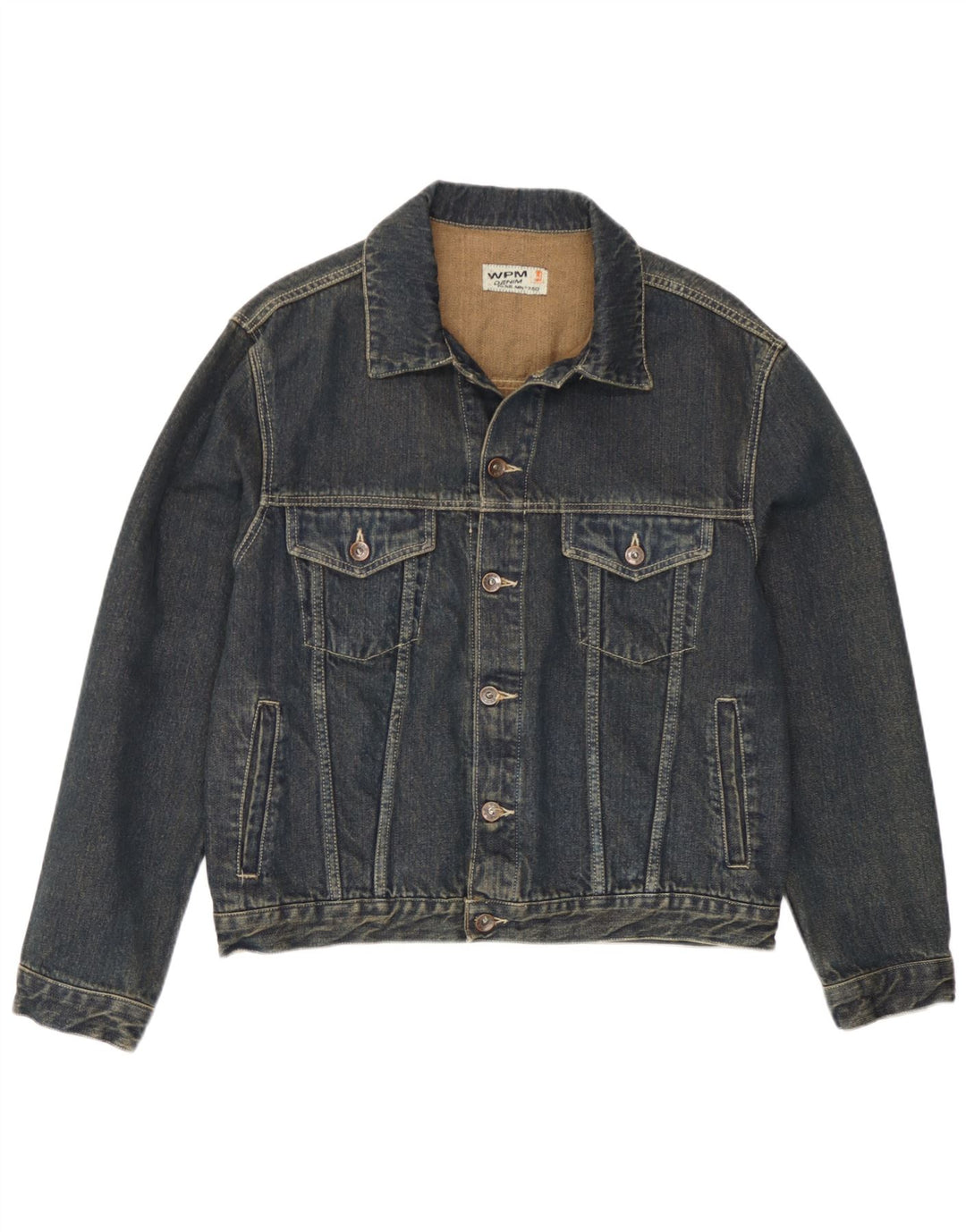 WPM Denimjakke til mænd UK 38 Medium Blue Cotton