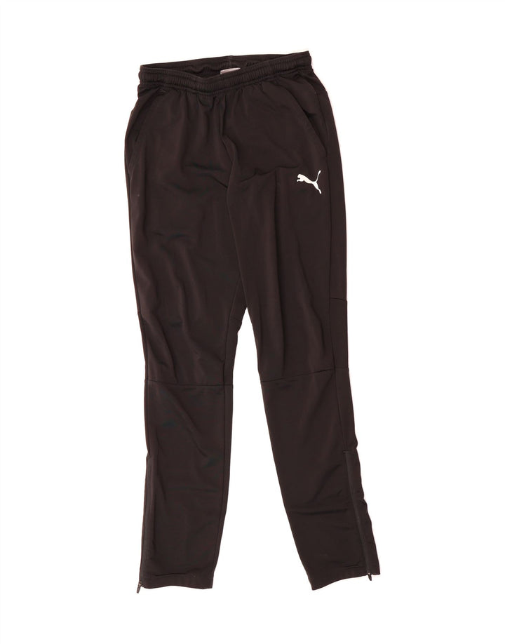 PUMA Mens Tracksuit Trousers Joggers Small  Black Polyester Vintage Puma and Second-Hand Puma from Messina Hembry 