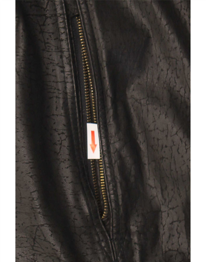 veste en cuir homme vintage IT 52 XL Noir