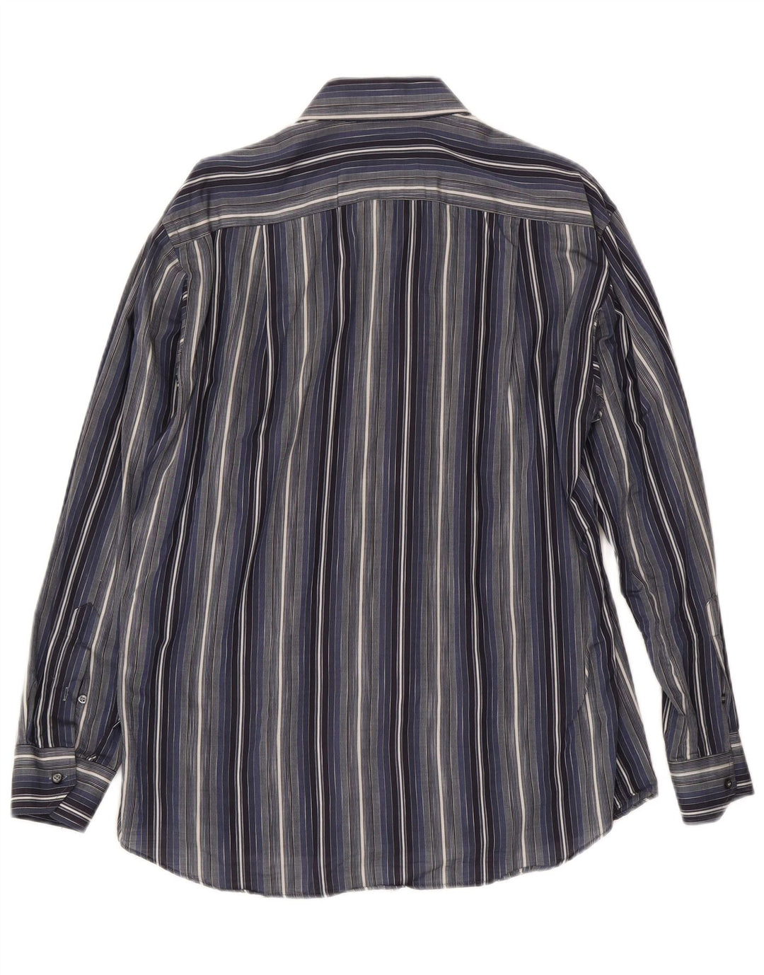 Camicia da uomo Roccobarocco taglia 39 15 1/2 media a righe blu navy