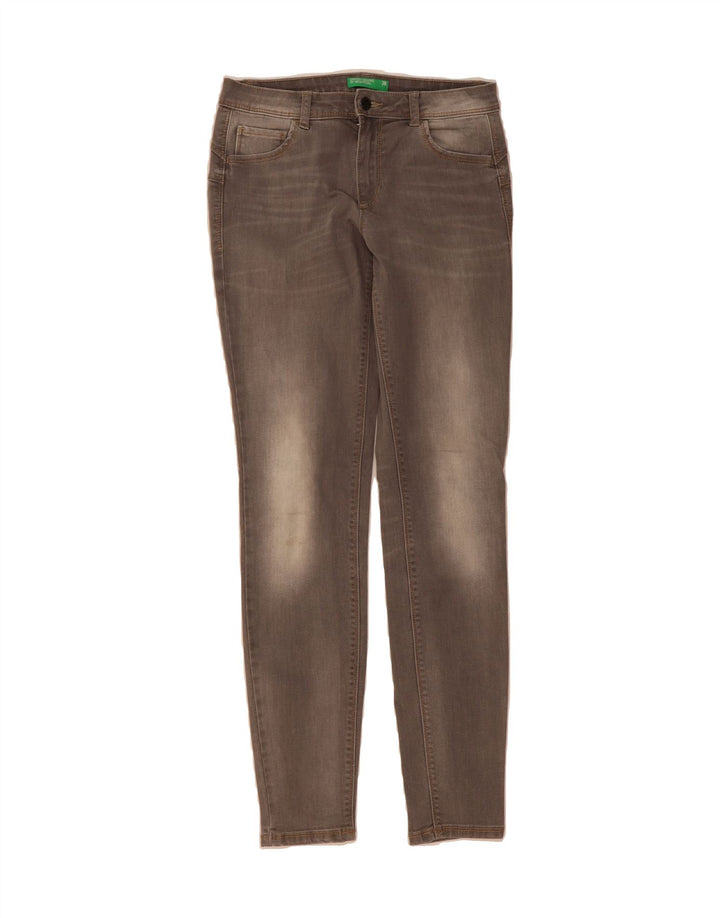 BENETTON Womens Skinny Jeans W28 L30 Grey Vintage Benetton and Second-Hand Benetton from Messina Hembry 