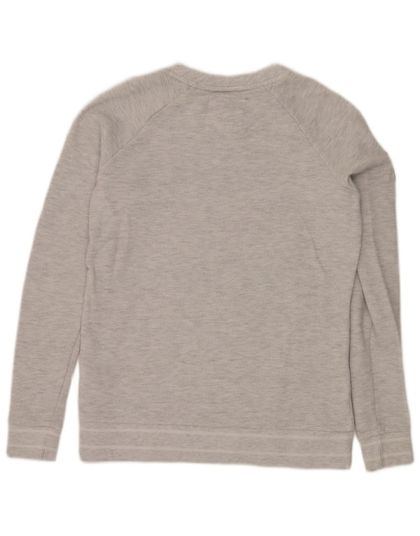 Женский свитер с рисунком Superdry UK 6 XS, серый хлопок