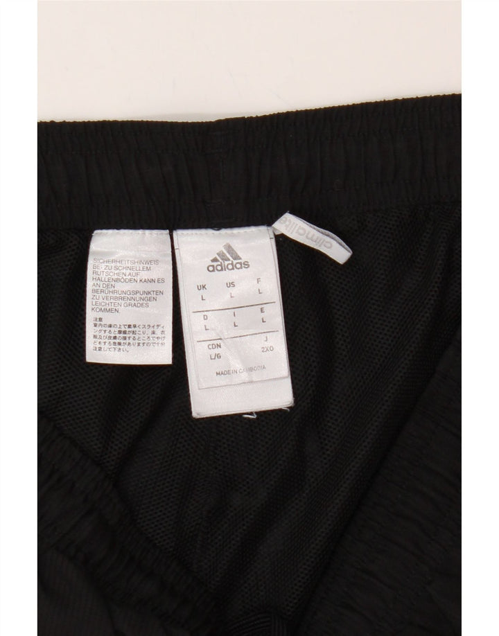 ADIDAS Mens Tracksuit Trousers Large Black Polyester Vintage Adidas and Second-Hand Adidas from Messina Hembry 