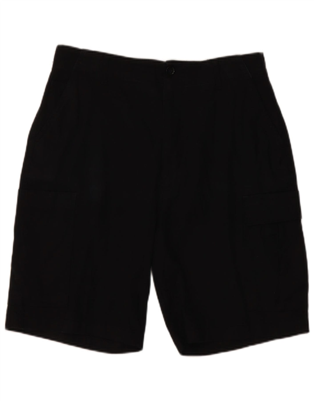 Zara Mens Cargo Shorts EU 42 Large W32  Black Cotton