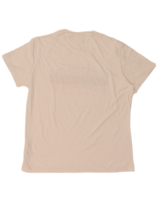 Tommy Hilfiger Camiseta gráfica para hombre Top XL Algodón blanco