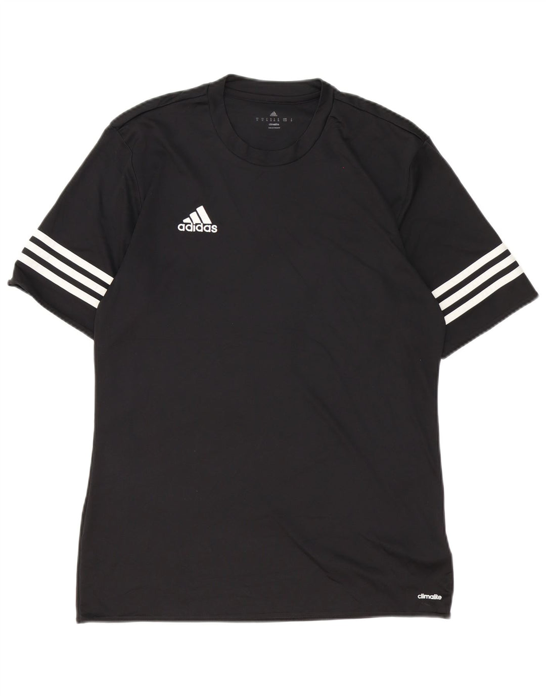 Adidas Mens Climalite T-Shirt Top Medium Black Polyester