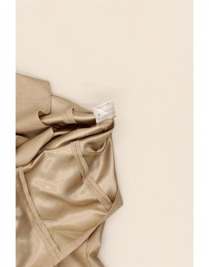 BASLER Womens 2 Button Blazer Jacket UK 12 Medium  Beige Polyester Vintage Basler and Second-Hand Basler from Messina Hembry 