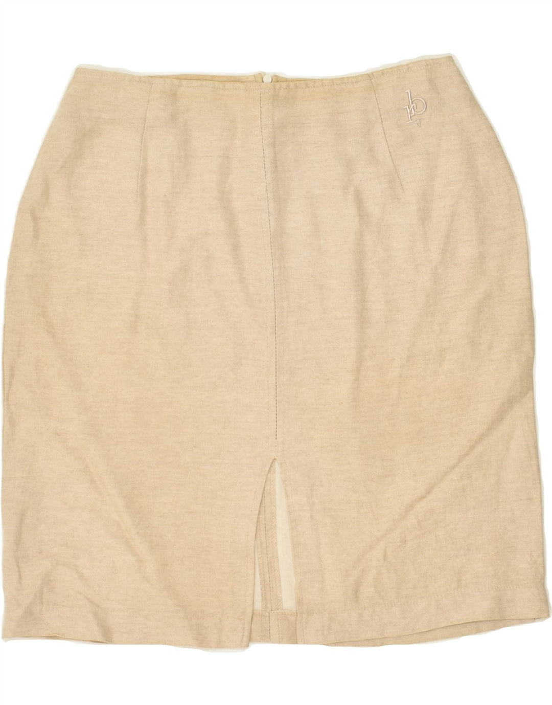 ROCCOBAROCCO Womens Straight Skirt IT 48 XL W30 Beige Viscose | Vintage Roccobarocco | Thrift | Second-Hand Roccobarocco | Used Clothing | Messina Hembry 