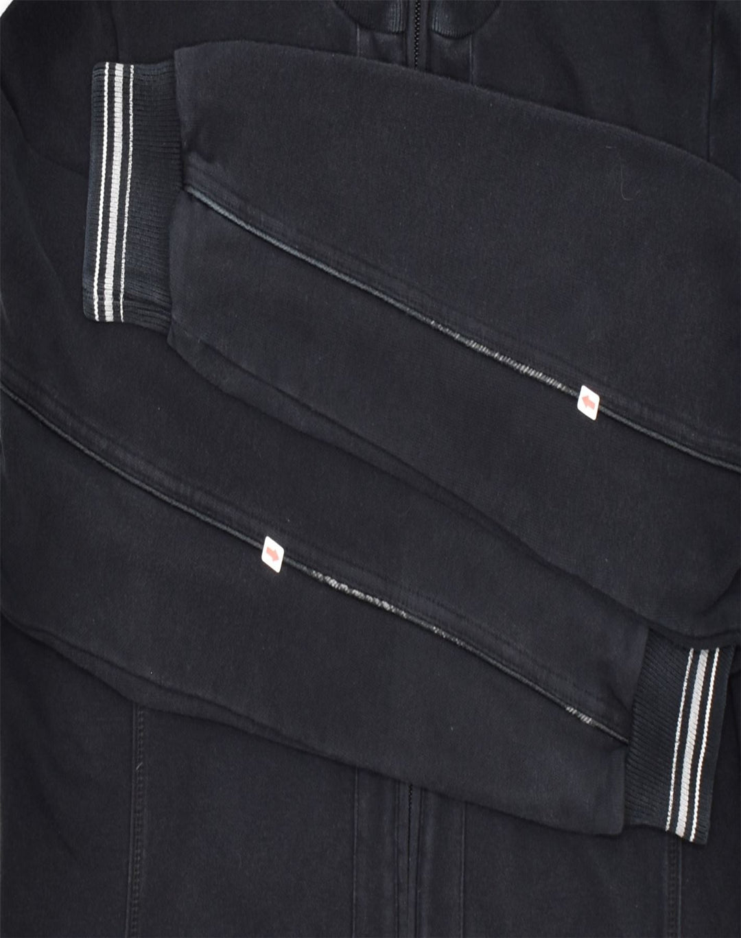 CHAMPION Womens Tracksuit Top Jacket UK 18 XL Black Cotton | Vintage | Thrift | Second-Hand | Used Clothing | Messina Hembry 