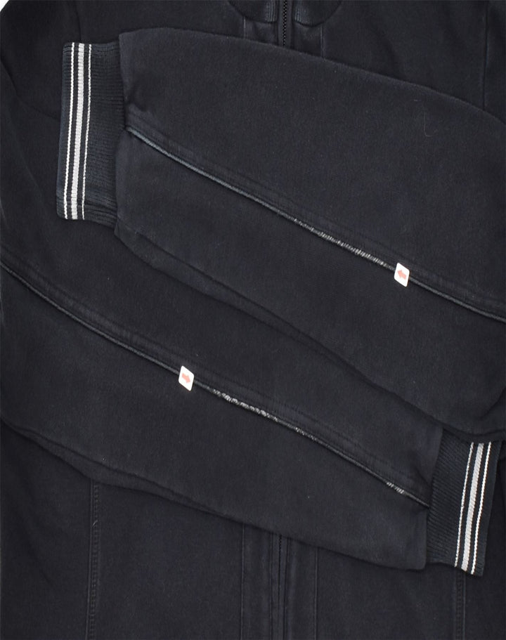 CHAMPION Womens Tracksuit Top Jacket UK 18 XL Black Cotton | Vintage | Thrift | Second-Hand | Used Clothing | Messina Hembry 