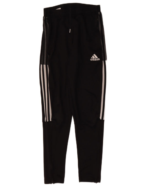 Adidas Womens Tracksuit Trousers UK 10 Small Black Polyester Sports