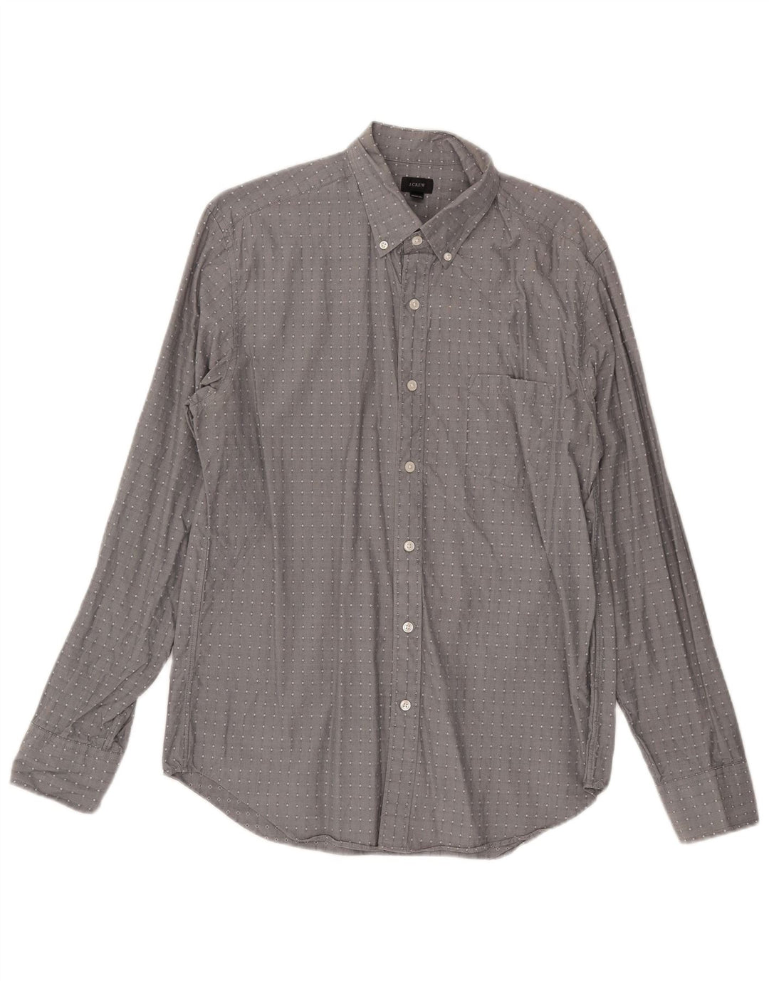 J. Crew Herreskjorte Medium Grå Geometrisk Bomuld