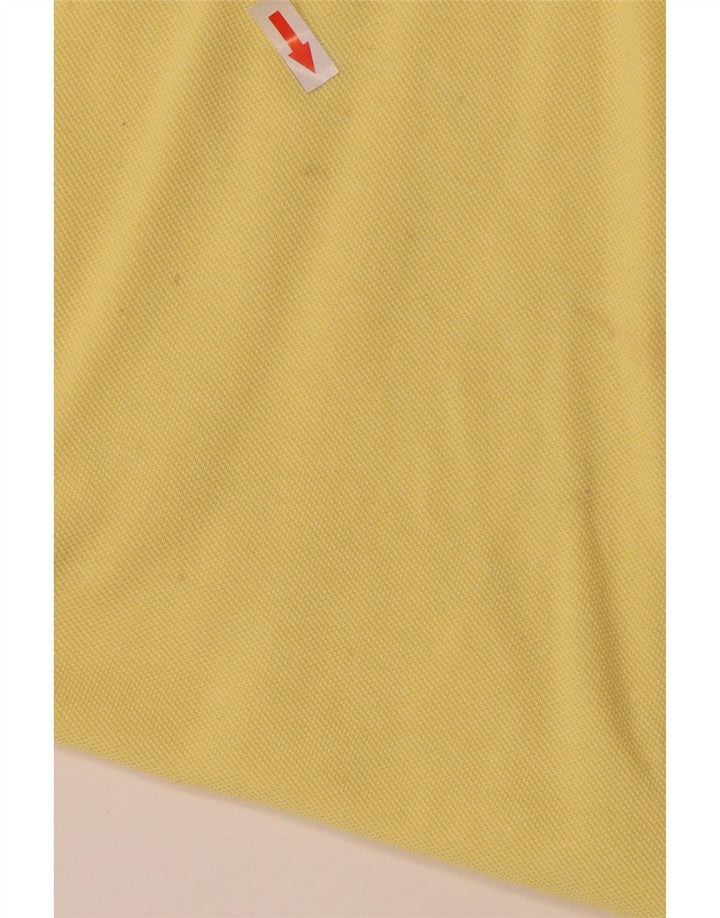 Lacoste Mens Polo Shirt Size 3 Small Yellow Cotton