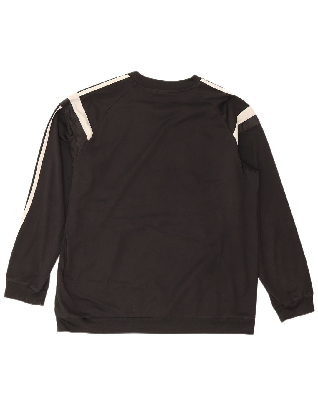 Adidas Mens Sweatshirt Jumper XL Black Colourblock Polyester