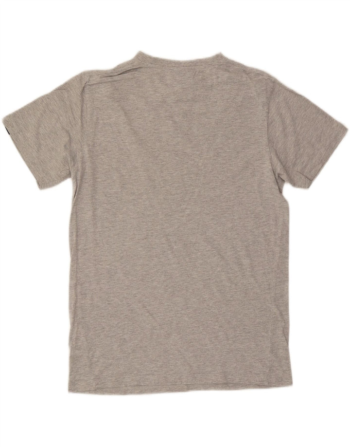 ELLESSE Mens Graphic T-Shirt Top Medium Grey Cotton