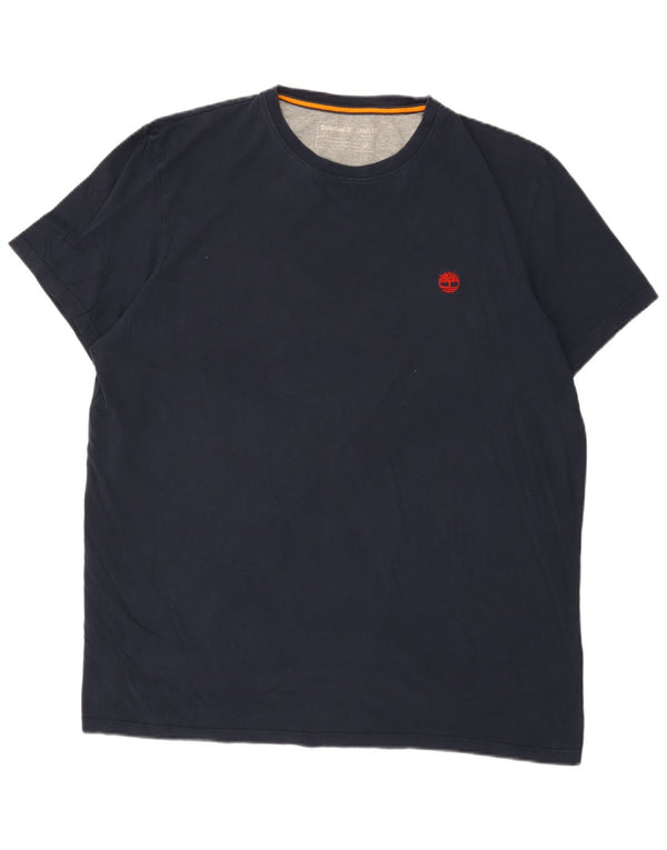 T-shirt da uomo slim fit Timberland Top 3XL cotone blu navy