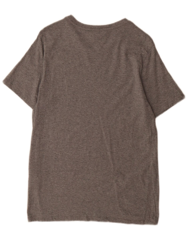 Levi's Womens Standard Fit T-Shirt Top UK 14 Medium Grey Flecked Cotton