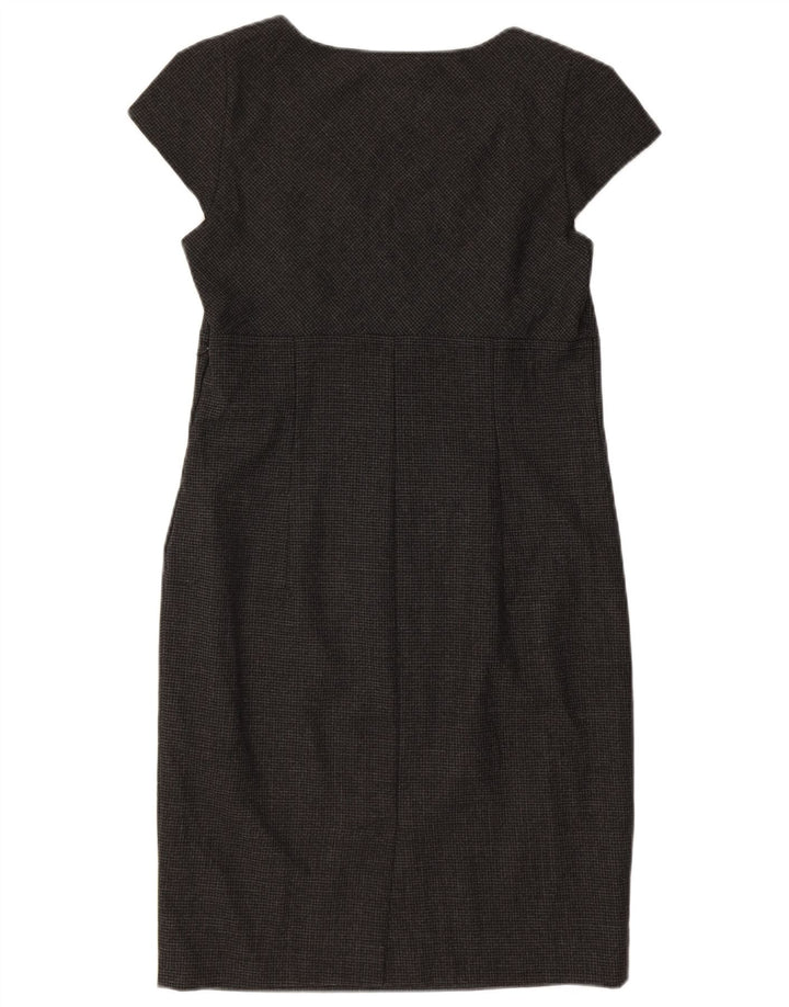 MARELLA Womens Sheath Dress UK 14 Medium Grey Houndstooth
