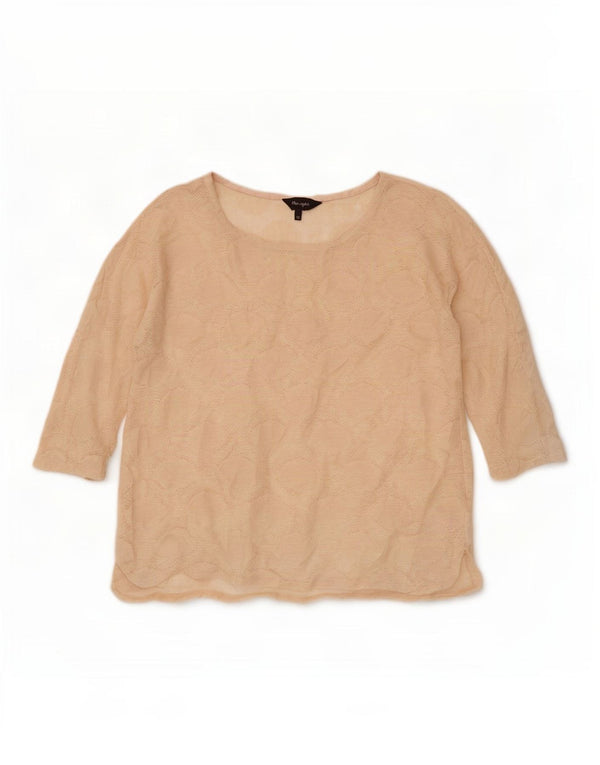 Phase Eight Damen-Top mit 3/4-Ärmeln, UK-Größe 10, Größe S, Beige