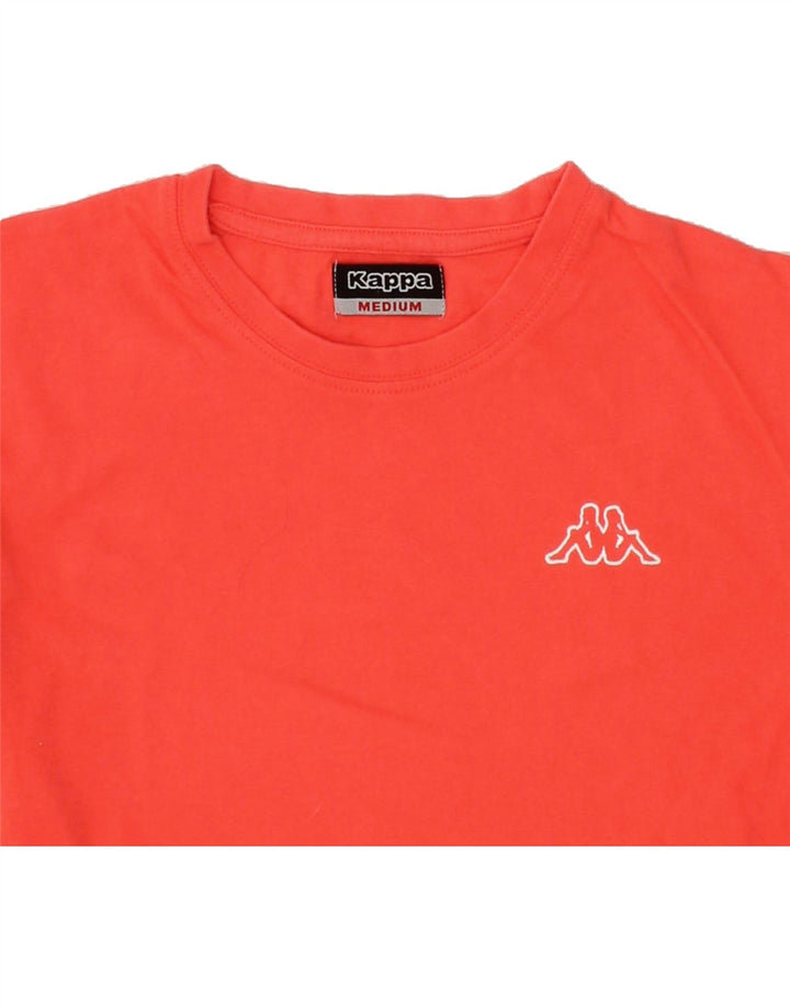KAPPA Womens T-Shirt Top UK 12 Medium Red Cotton Vintage Kappa and Second-Hand Kappa from Messina Hembry 