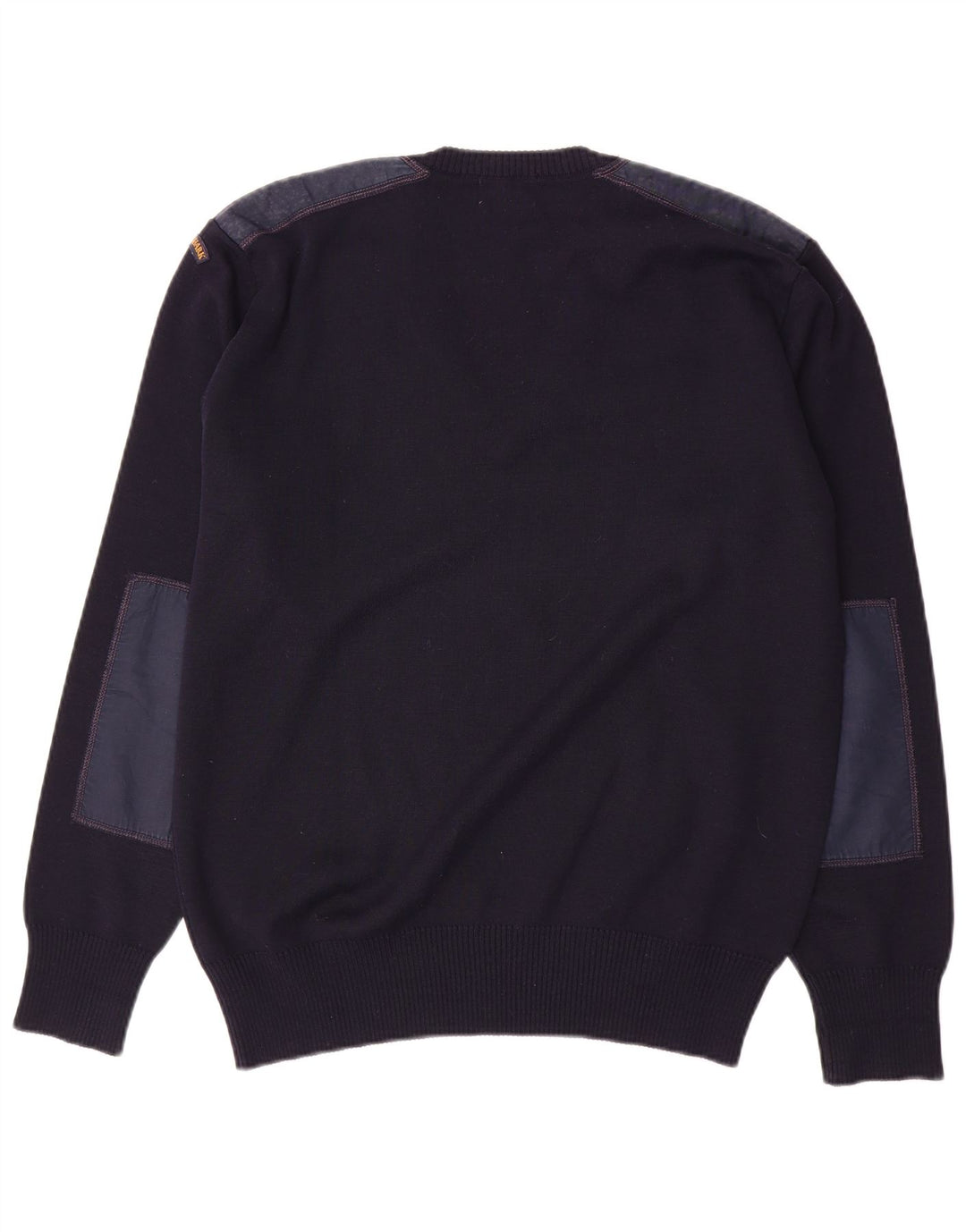 Paul & Shark Mens V-Neck Jumper Sweater Large Navy Blue