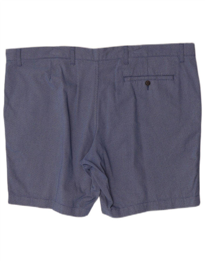 Marks & Spencer Mens Chino Shorts W44 2XL Blue Cotton
