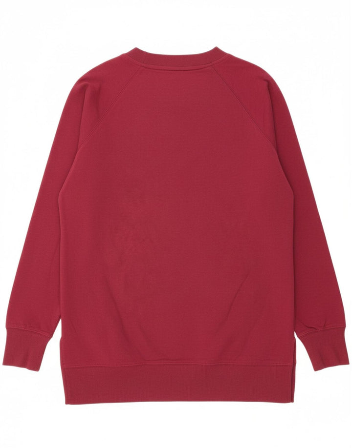 EDDIE BAUER Womens Sweatshirt Jumper UK 14 Medium Maroon Cotton Vintage Eddie Bauer and Second-Hand Eddie Bauer from Messina Hembry 